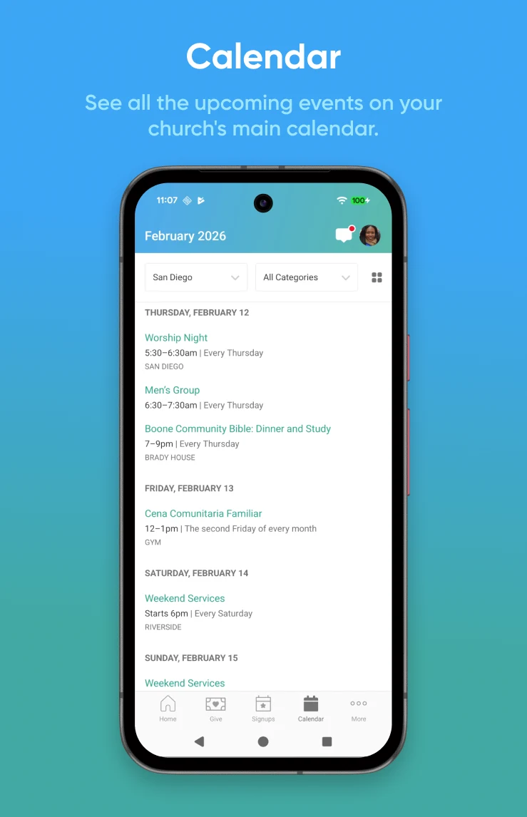 Church Center screenshot