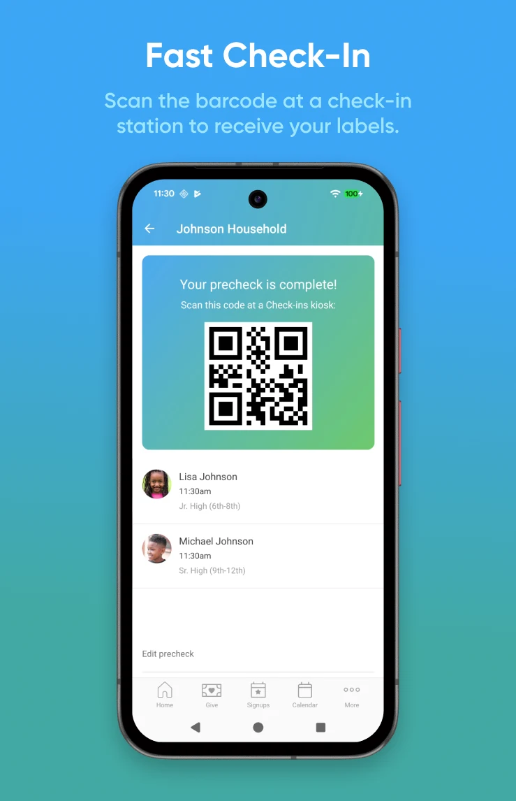 Church Center screenshot