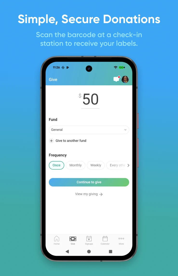 Church Center screenshot